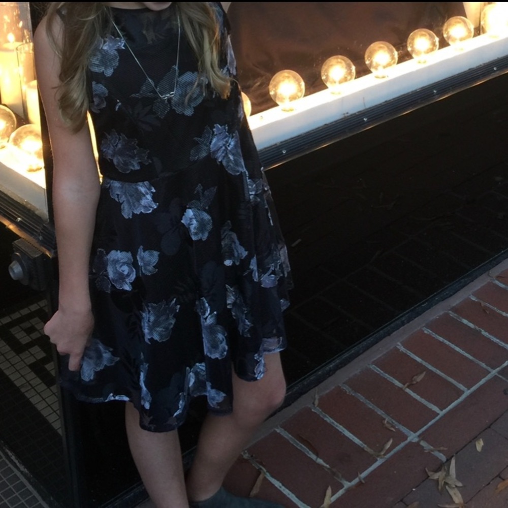 nordstrom black rose dress :)